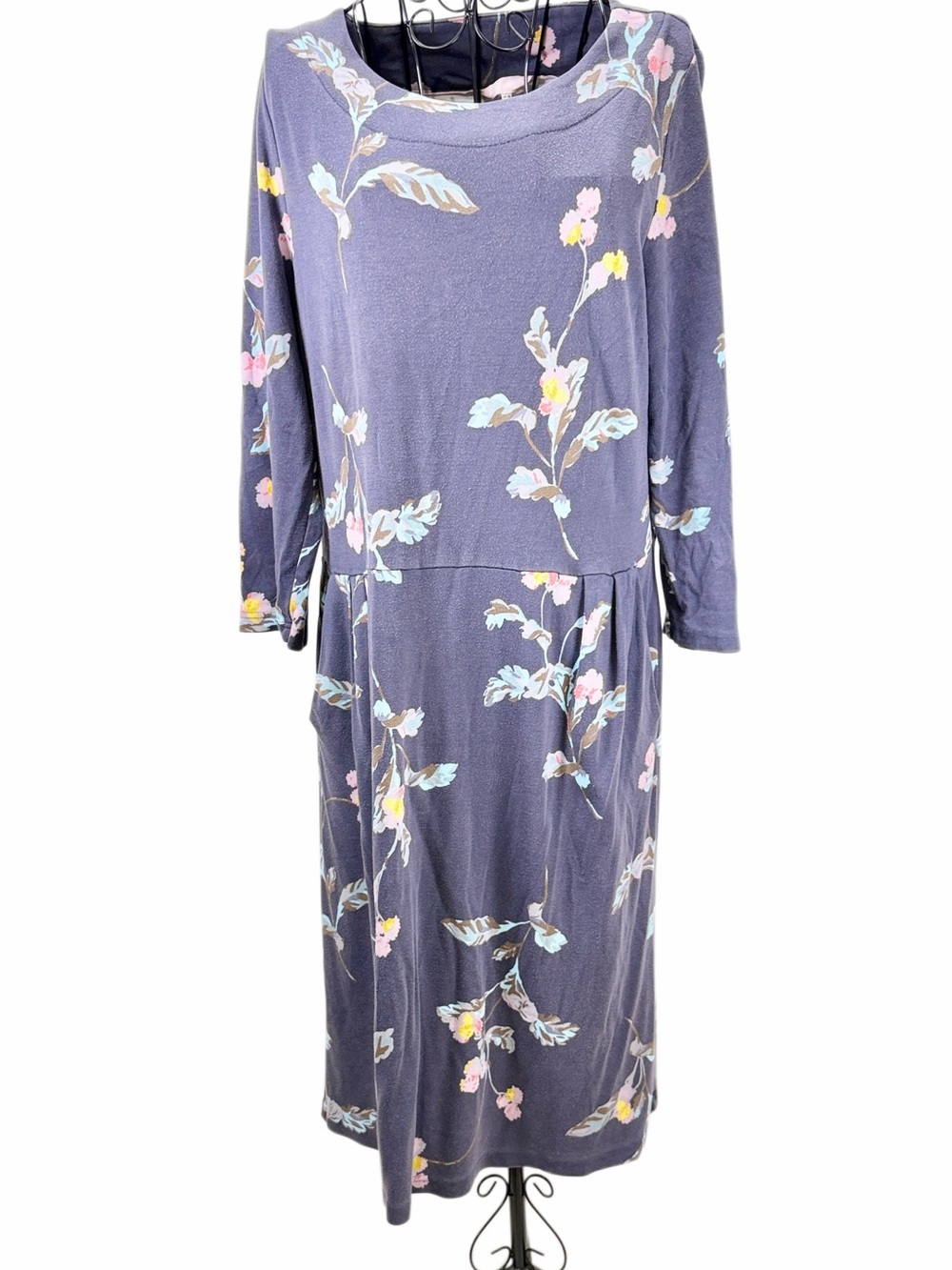 Joules Pink and Gray Label Detail Top